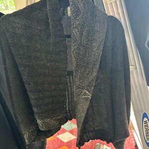 Elegant Black Women's Cardigan